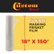 18" x 150' Frisket Masking Film Roll - Self-Adhesive Semi-Transparent Medium-Tack for Artists, Airbrush Graphics, Automotive Painting, Stencil Making, Design Transfer